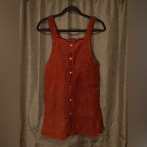 Burgundy Corduroy mini dress for fall/autumn